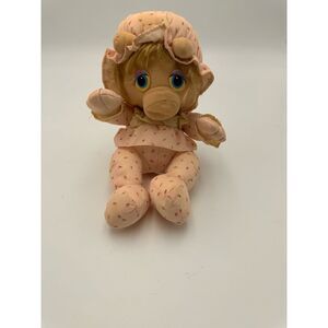 1984 HASABRO SOFTIES 8' PLUSH MISS PIGGY PAMPERS MUPPET BABIES STUFFED DOLL